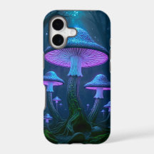 Espora Bioluminiscente Abstracta que Brilla en la