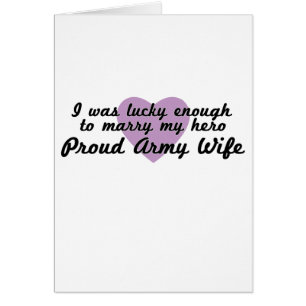 Esposa afortunada del ejército