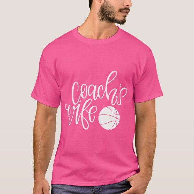 Esposa De Camisetas De Baloncesto De Entrenador Fe (Anverso)
