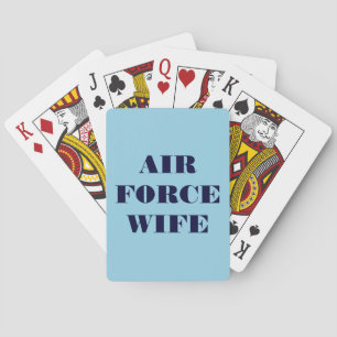 Esposa de la Fuerza Aérea de las Cartas de Jugar