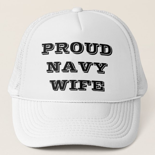 Esposa de la Marina Orgullosa gorra (Anverso)