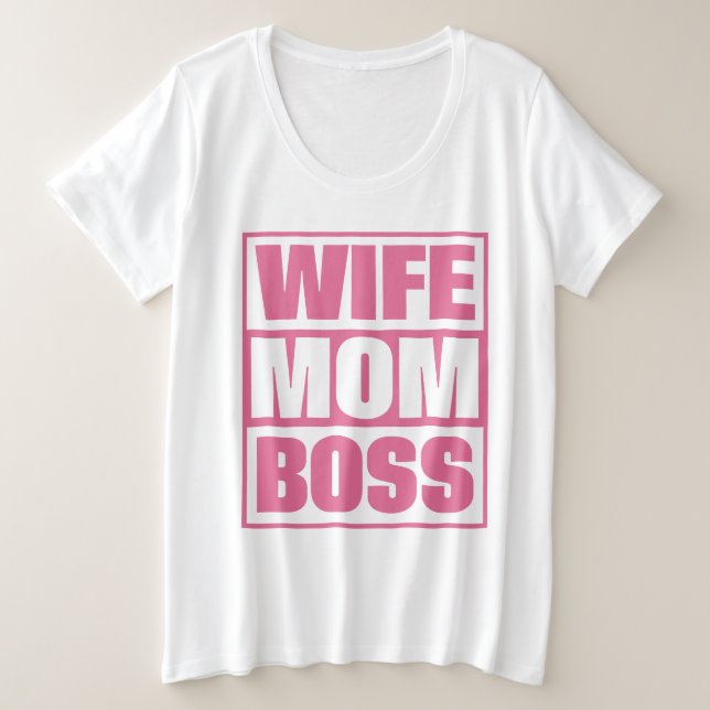 Esposa de nombre personalizado - Mamá - Jefe (Anverso del diseño)