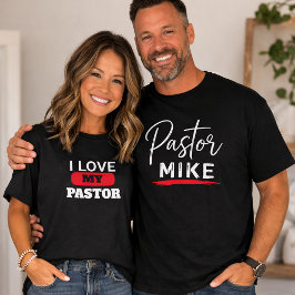 Esposa de Pastor Amo a mi Pastor Camiseta Cristian