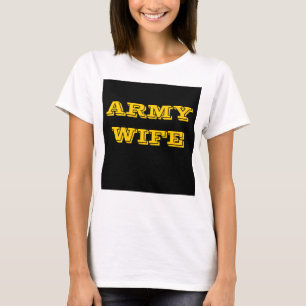 Esposa del ejército de camisetas