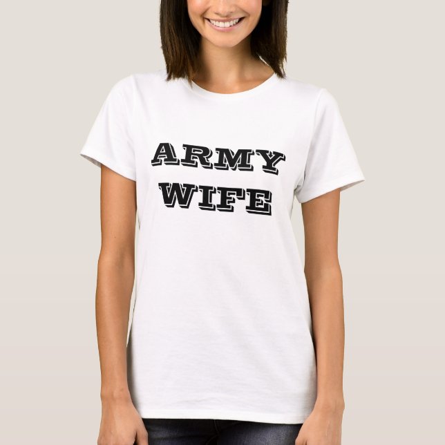 Esposa del ejército de camisetas (Anverso)