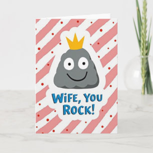 Esposa Dulce Tú Rock Tarjeta de Arte