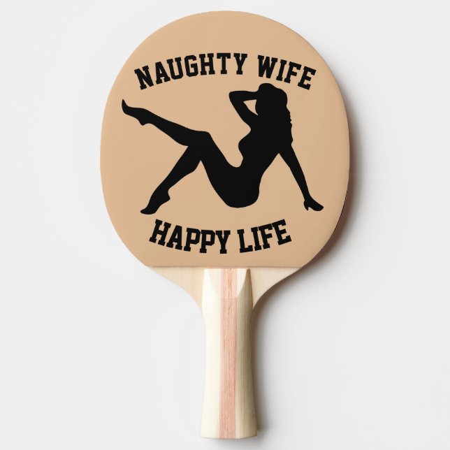 ESPOSA MALA Palas de Ping Pong para Navidad (Anverso)
