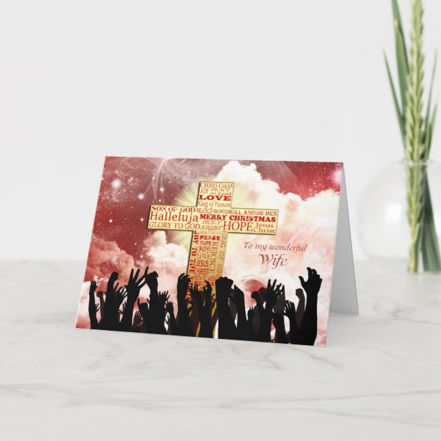 Esposa, Navidad de cruces cristianos (Anverso)