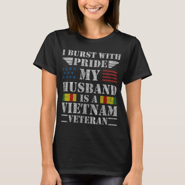 Esposa orgullosa de una camiseta del marido del (Anverso)