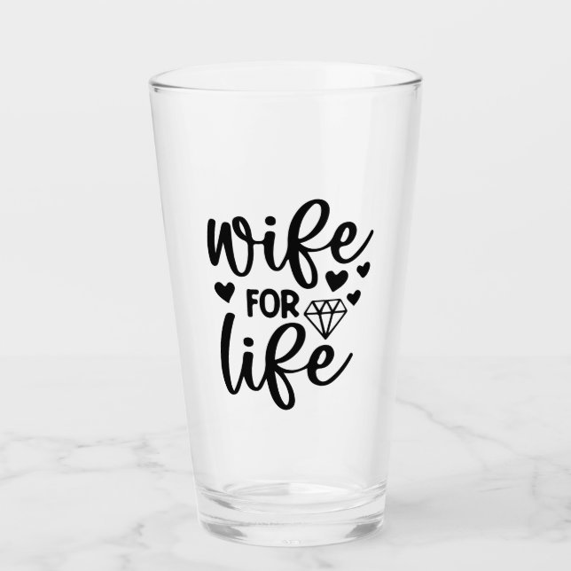 Esposa para boda de tipografía vital (Anverso)