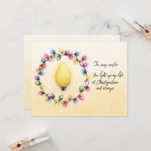 Esposa que ilumina mi vida en Navidad siempre