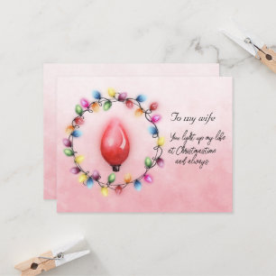 Esposa que ilumina mi vida en Navidad siempre