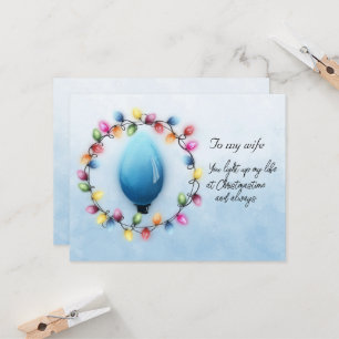 Esposa que ilumina mi vida en Navidad siempre