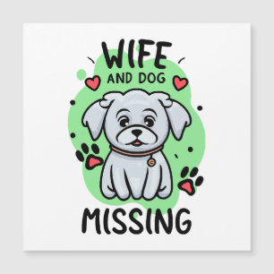Esposa y perro desaparecidos