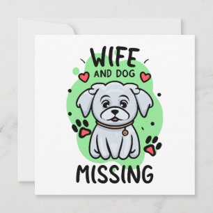 Esposa y perro desaparecidos
