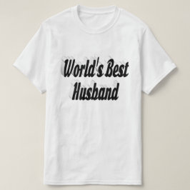 Esposo con camiseta de texto negro