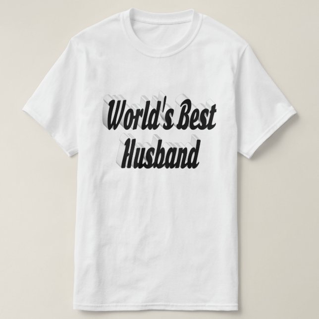 Esposo con camiseta de texto negro (Diseño del anverso)