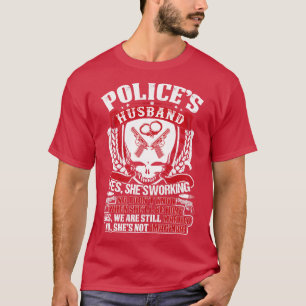Esposo De La Policía Orgulloso A Camisetas De La P