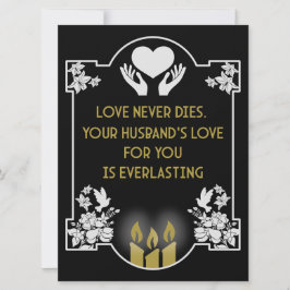 Esposo de mensajes de condolencias