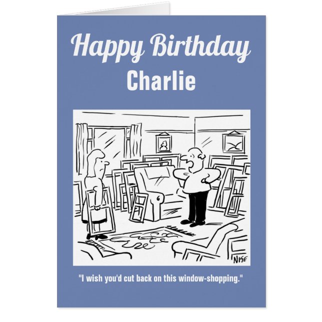 Esposo encuentra a su esposa aún comprando ventana (Frente)