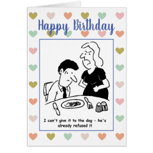 Esposo tiene cena, el perro ya se ha negado