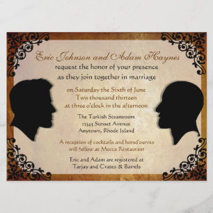 Esposos III Invitaciones a la boda gay Personaliza