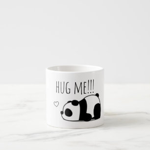 Espresso "Abrázame" Taza De Café De Cerámica De Panda Minim