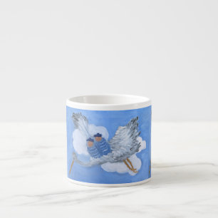 Espresso Bebés del vuelo y taza del café express de la