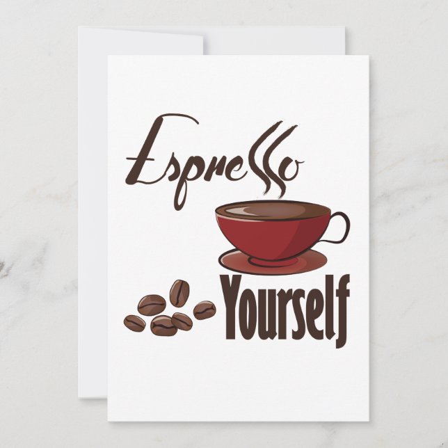 Espresso Coffee Pun Express You (Anverso)