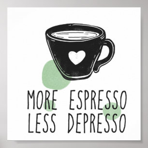 Espresso de arte poster moderno