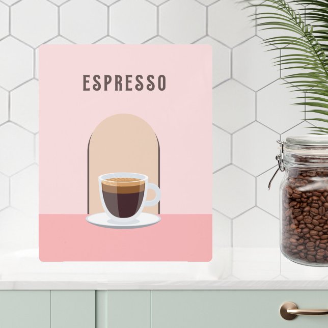 Espresso Decoración de café rosa Retro Metalizado  (Subido por el creador)