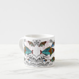 Espresso Diseño de taza de pez divertido usando diseño de p