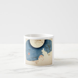 ESPRESSO DOS CONEJOS Y UNA TAZA DE CERÁMICA DEL CAFÉ