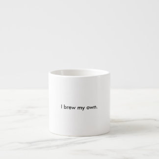 Espresso "Elaboro cerveza mis los propios." Blanco taza de
