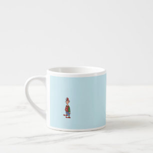 Espresso Elf en la taza de expresso azul de Atención