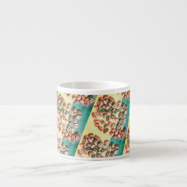 Espresso Grano de Café Amarillo Verde Textura Taza de Espre