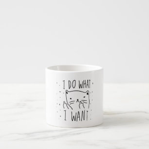 Espresso Hago lo que quiero blanco de la taza