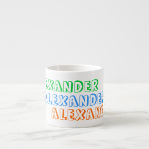 Espresso La taza de los niños con el nombre personalizado