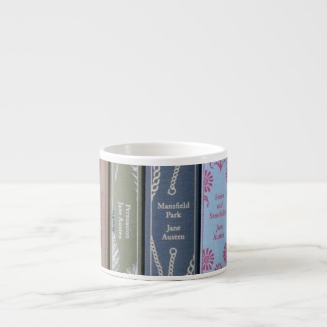 Espresso Las novelas de Jane Austen son mi taza de té (Frente)