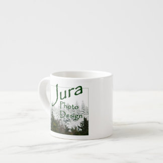 Espresso Logo de Jura Photo Design en taza de expreso
