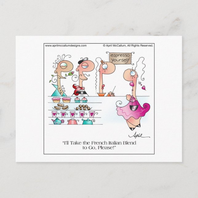 ¡ESPRESSO MISMO! Postal personalizado (Anverso)