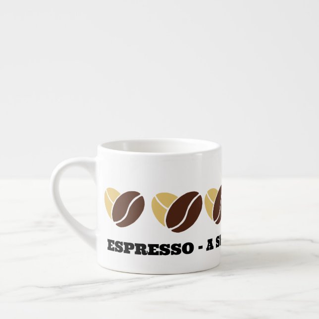 Espresso Mug de la perfección del espresso, taza de té (Izquierda)