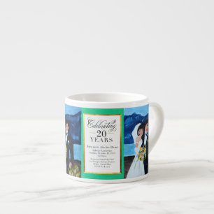 Espresso Novia y novio en taza del café express de Francia