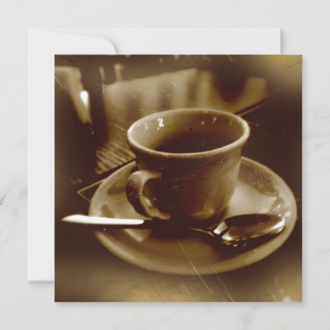 Espresso oscuro - Sepia grunge (Anverso)