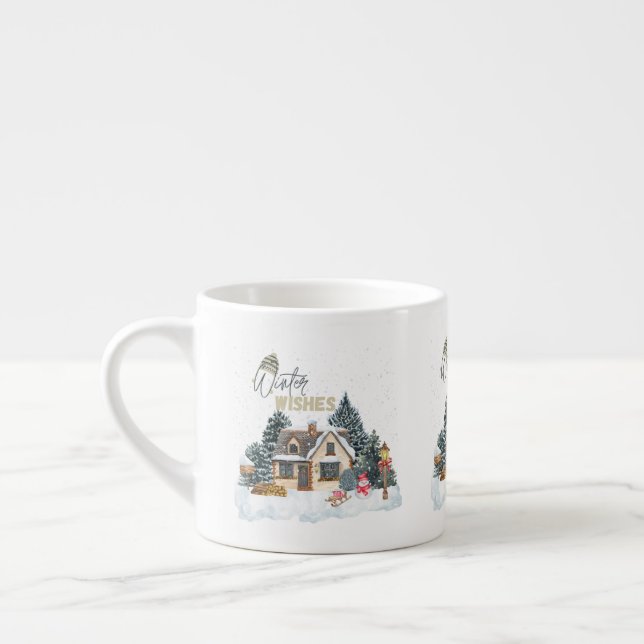 Espresso Regalos de Navidad Deseos de Invierno para Taza de (Izquierda)