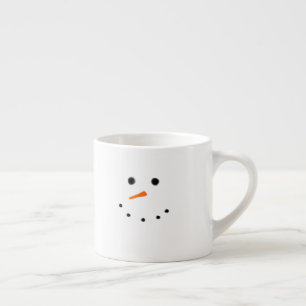 Espresso Taza blanca de Expresso de la cara linda del