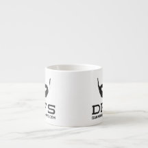 Taza blanca del café express de DFS