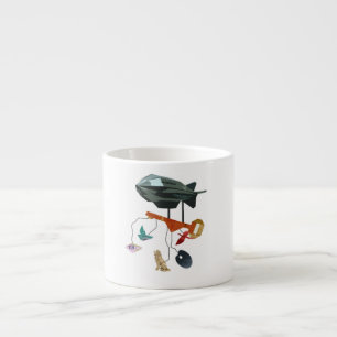 Espresso Taza blanca del café express de "Gabriela"