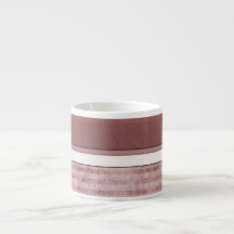 Taza color de rosa polvorienta del café express