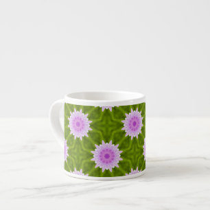 Espresso Taza Copos de Nieve Rosados